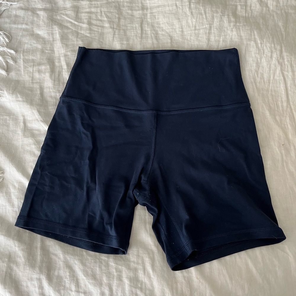 Lululemon Athletica Dark Blue Athletic Shorts